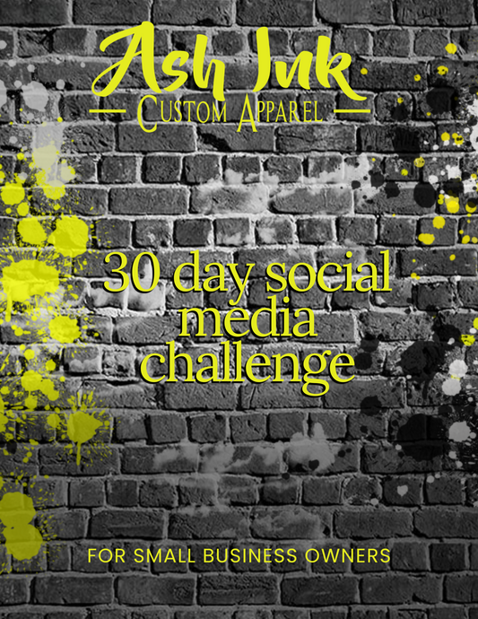 30 Day Social Media Challenge Workbook